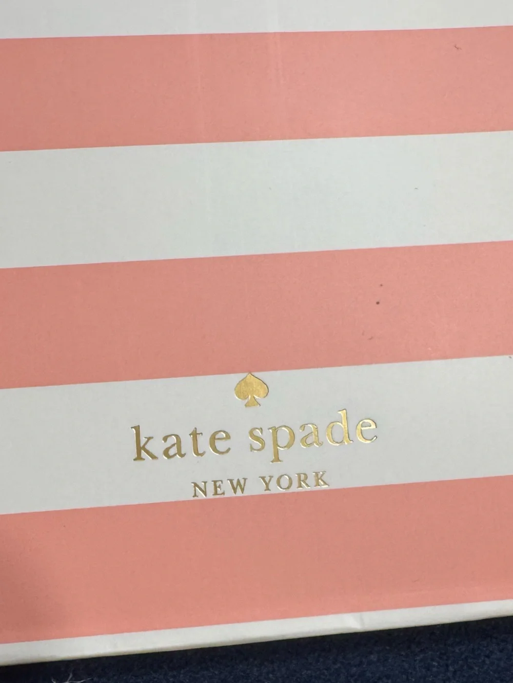 Trio of Kate Spade ♠️ high quality gift Bags withCoral, Navy &Green Tags &tissue